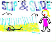 slip and slide drawing